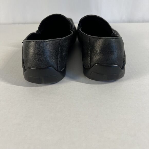 Hugo Boss Men Leather Dress Shoe Loafers size 9 Black main image 6